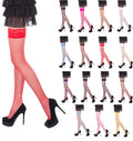 Fishnet Hold Up Stockings with Lace Top